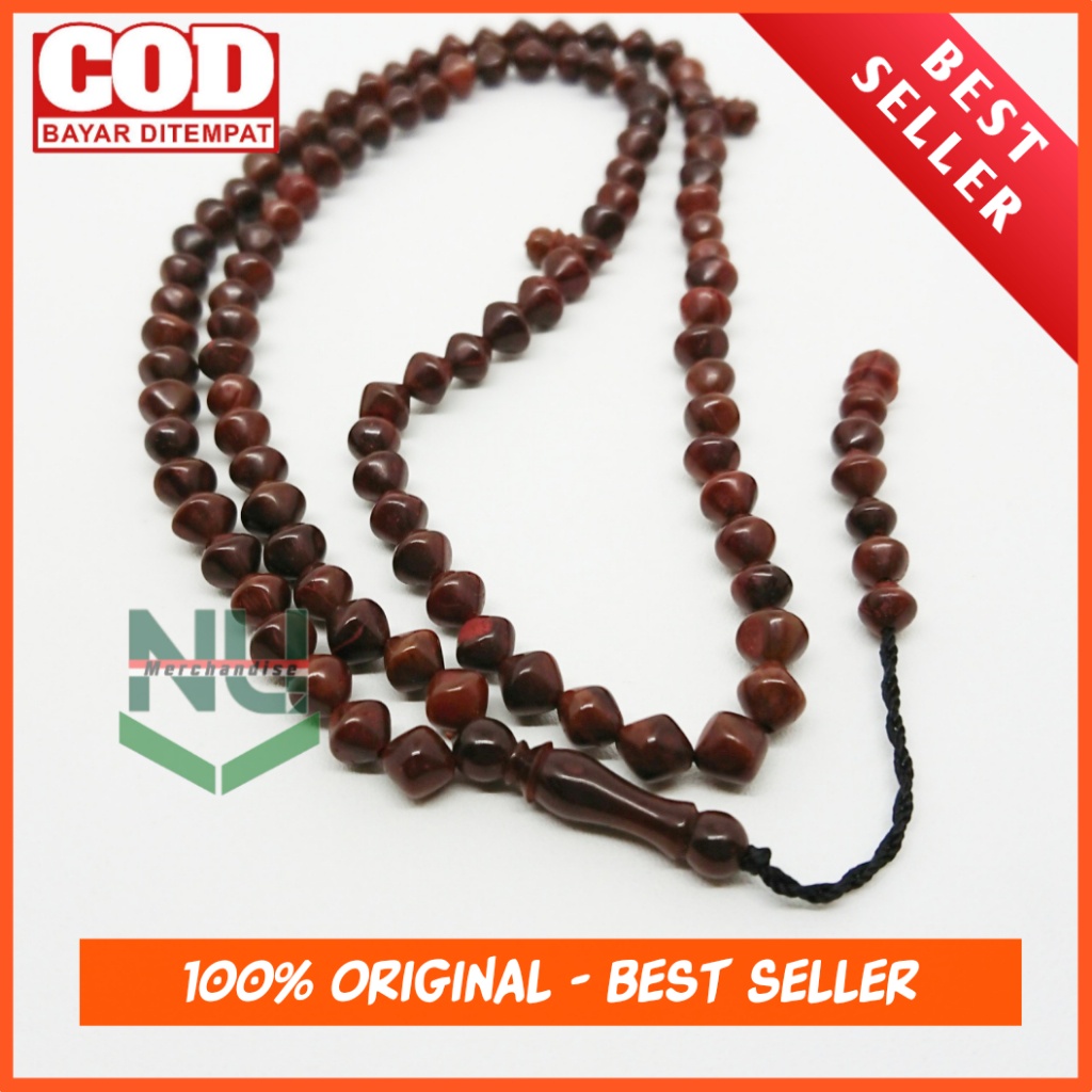 Tasbih Kaukah 99 Wajik Asli/Kokah Tasbih 99 Wajik/Kokka Ori