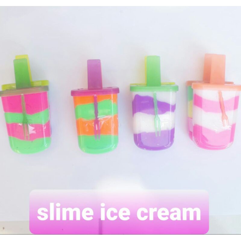 Slime original bentuk ice cream