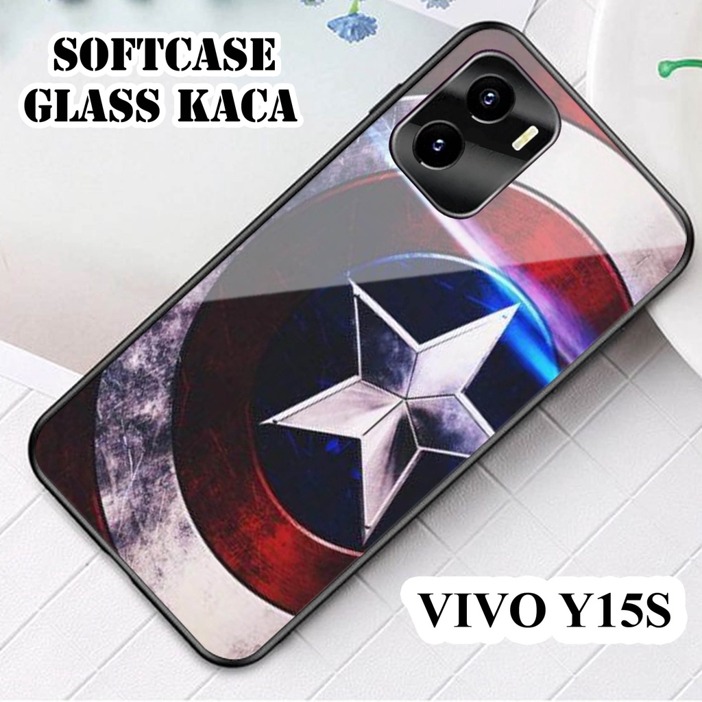 Softcase Glass Kaca VIVO Y15 S - Casing HP VIVO Y15 S[ S16 ].