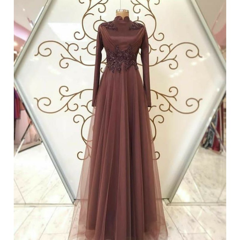 gaun pesta tulle/gaun pesta turki