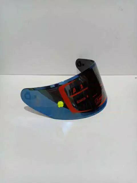 Paket Kaca Visor Flat iridium blue + silver + TOPost NHK rx9+GM Race pro