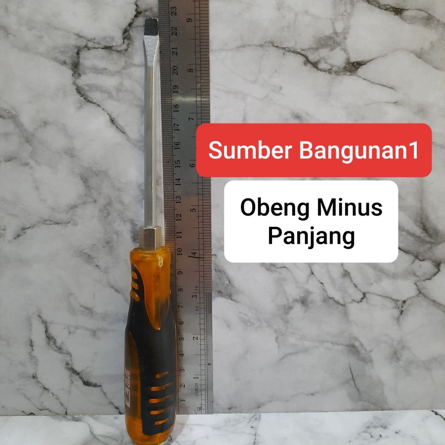 Obeng panjang minus magnet obeng min