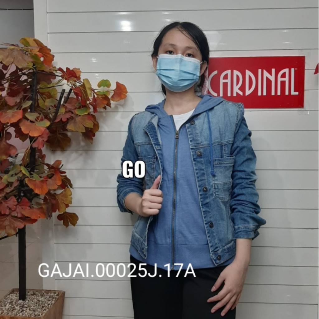 gof CARDINAL GIRL JAKET JEANS CEWEK Pakaian Wanita Outerwear Sweater Jaket Ladys 100% Original!