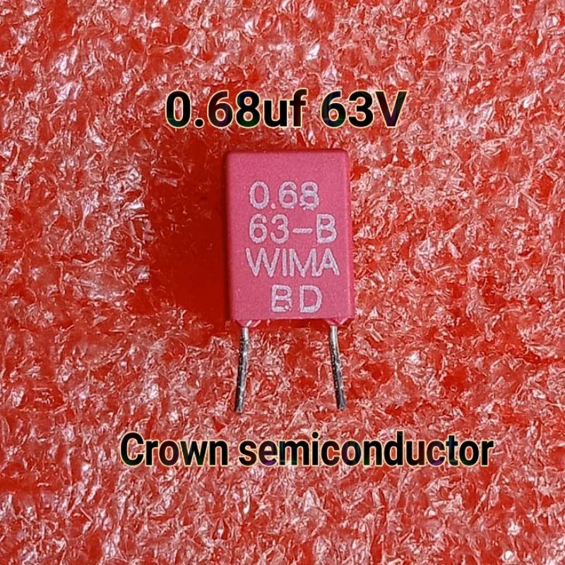 2Pcs KAPASITOR WIMA 0.68UF 680NF ORIGINAL