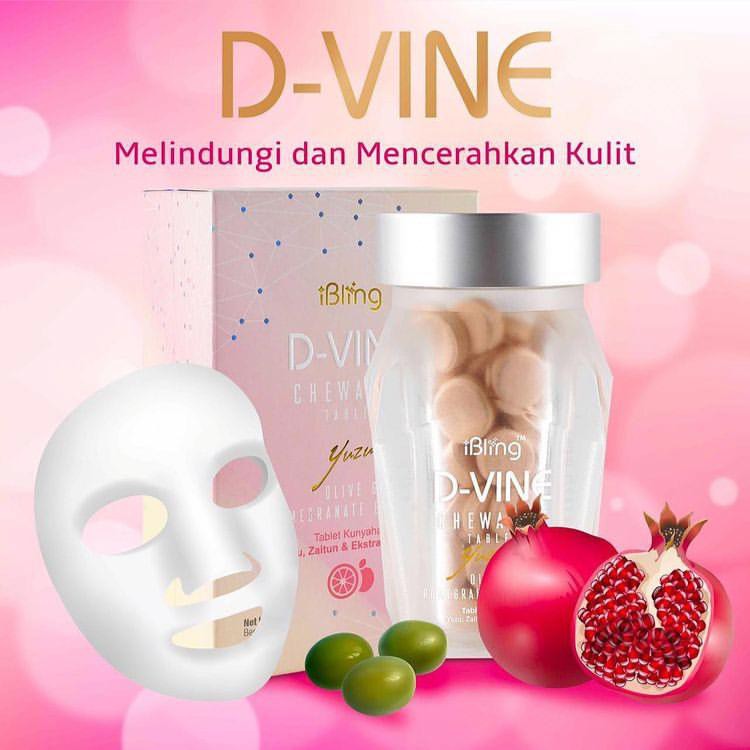 d vine collagen original suplemen kecantikan|suplemen makanan|pemutih kulit|d vine permen|d vine can