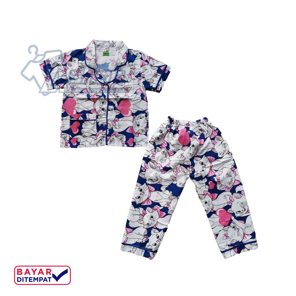 Baju Tidur Anak / Piyama Anak Karakter Cat Marie