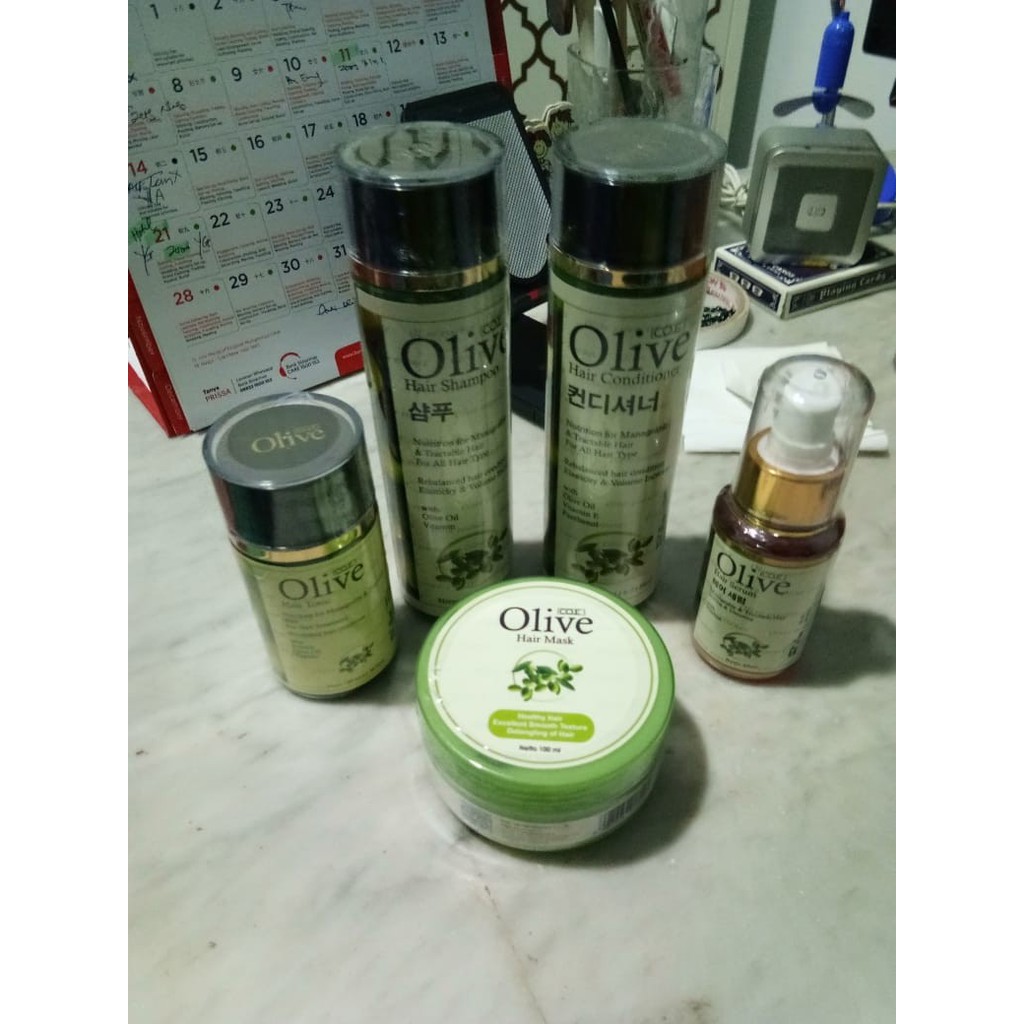 SYB Olive Paket 5in1 Shampo+Kondisioner+Tonic+Masker+Serum l Ampuh Menebalkan &amp; Memanjangkan Rambut