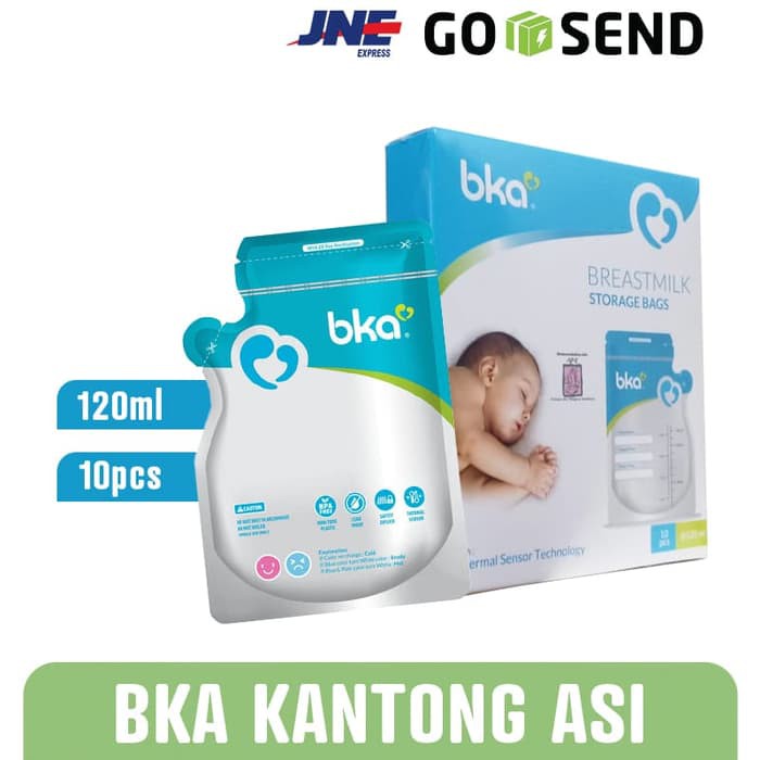 BKA / MIMIMA Kantong ASI 120 ml isi 30 / 10 pcs dengan Thermal Sensor - Breastmilk Storage Bag 120ml NEW