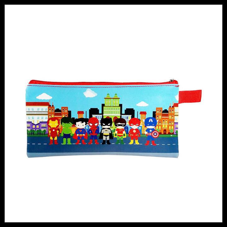 

Mini Case Superhero Tempat Pensil Super Hero Batman Superman Spiderman