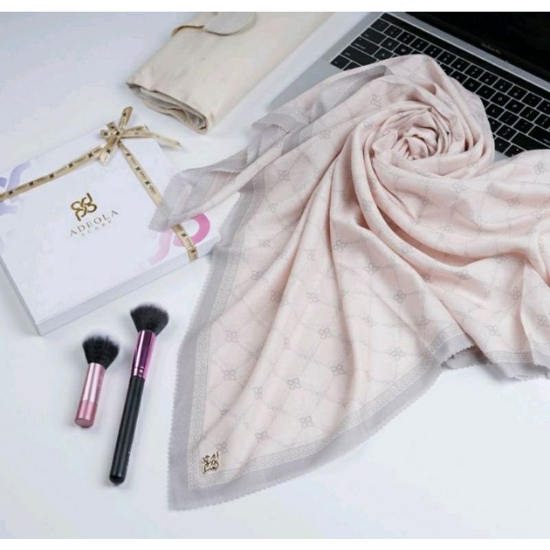 Jilbab voal motif lasercut/jilbab segiempat/jilbab motif/kerudung motif'/jilbab lasercut