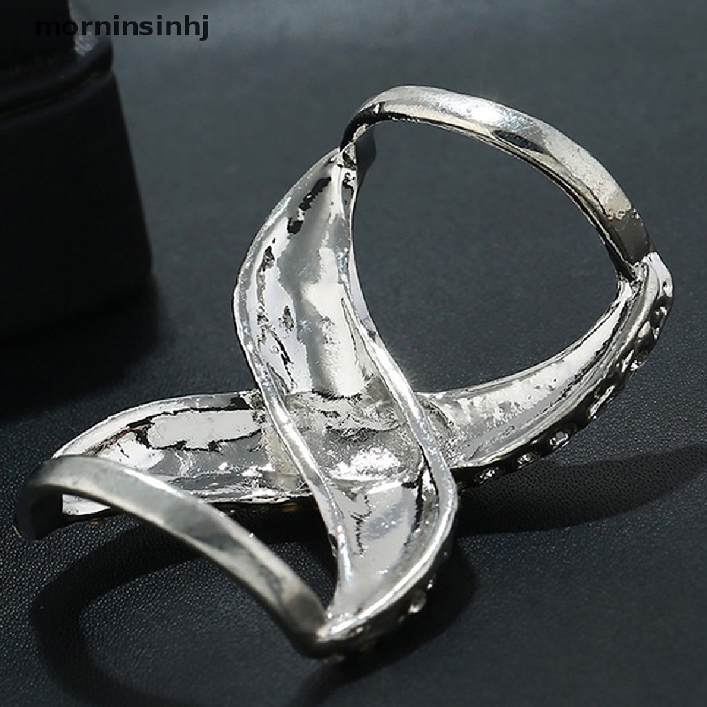 Mornin Bros Pin Ring Bulat Hias Kristal Untuk Aksesoris Scarf Wanita