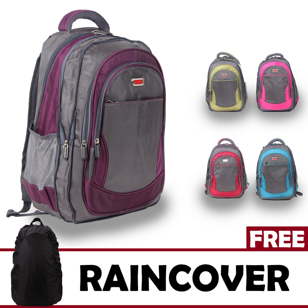 Tas Ransel Expanding Banyak Warna + RAIN COVER - POLO HUMMER 70001