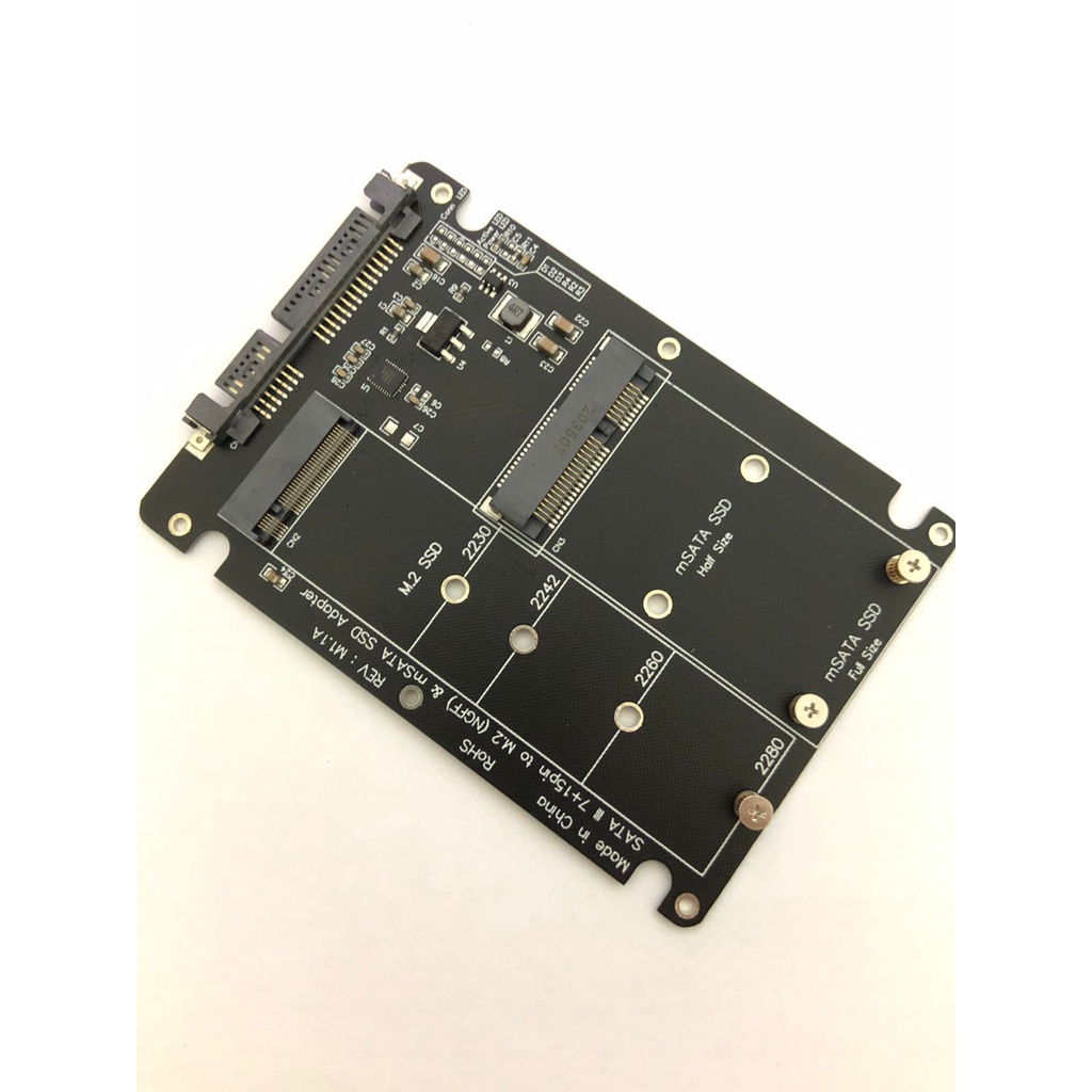Konverter ssd m2 sata ngff msata to sata III 2.5" adapter NB 6Gbps - Converter m.2 b-key m-sata to sata3 2.5 inch