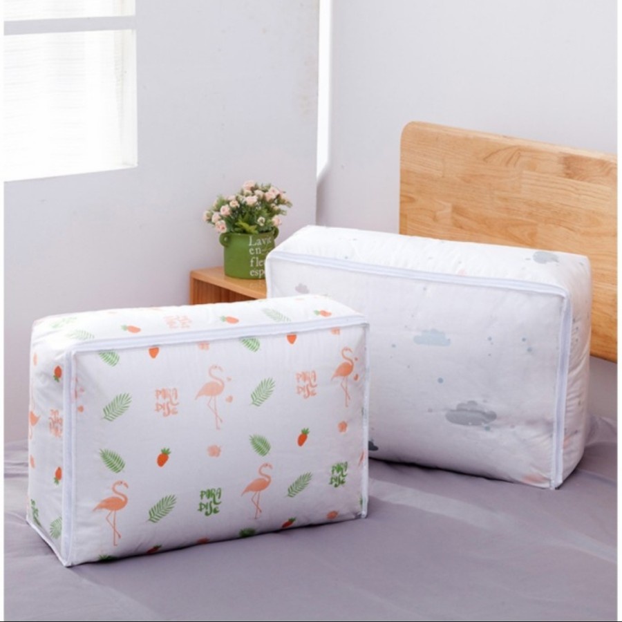 Dust Cover Quilt Storage Cloth Bag Tempat Bed Cover Selimut Pakaian Box Serbaguna Organizer Penyimpanan Sprei Keranjang Multifungsi Rumah Tangga