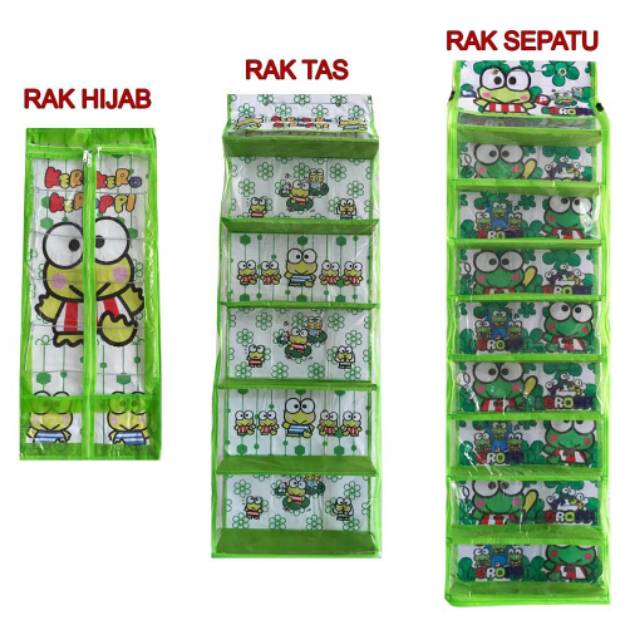 Rak SET HBO 3 IN1 ( RAK TAS + RAK SEPATU + RAK JILBAB