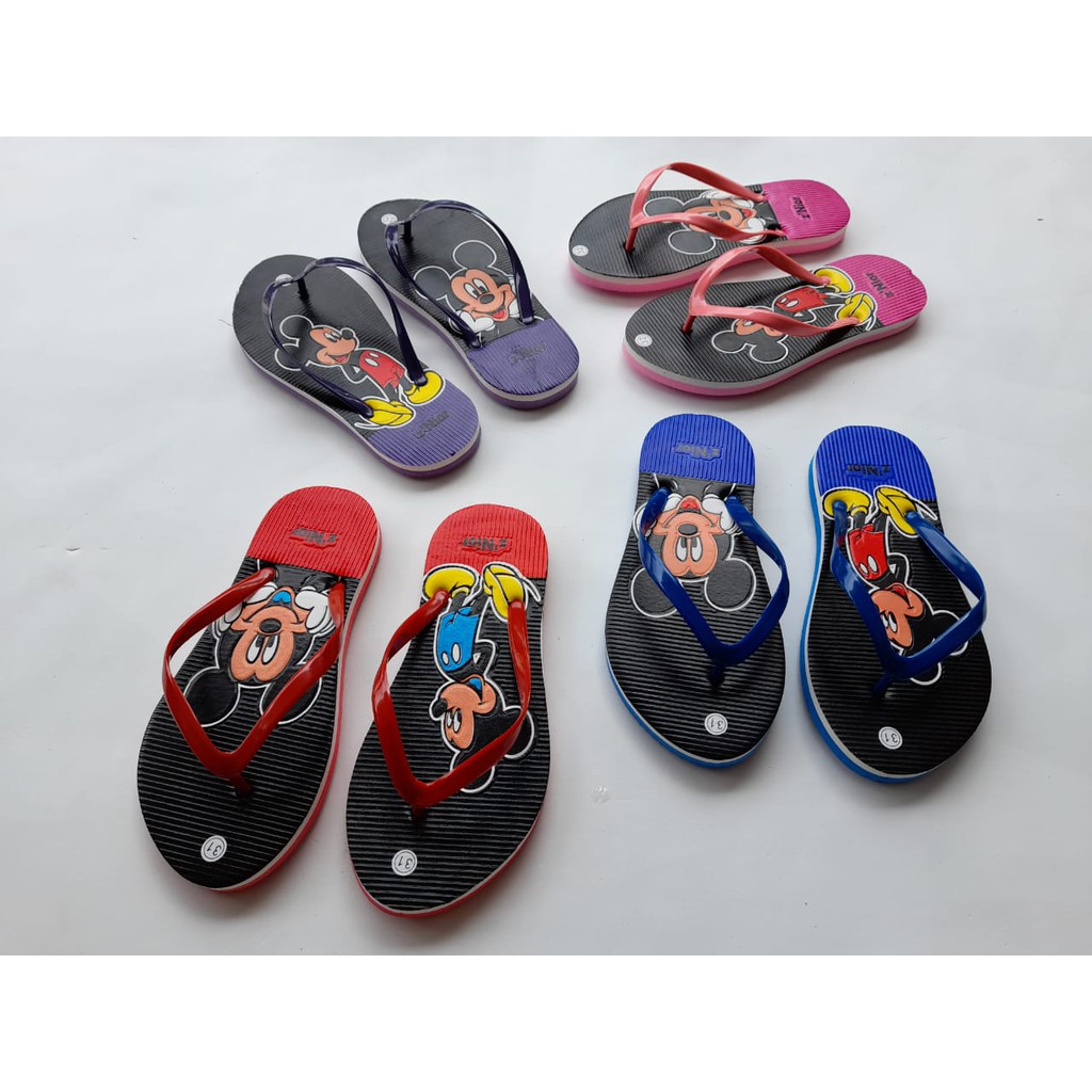 sandal mickey mouse jepit anak perempuan sandal anak cewe murah sandal anak perempuan