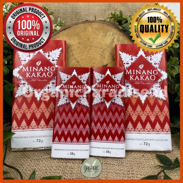 

Premium Milk Chocolate with Cocoa Nibs Minang Kakao