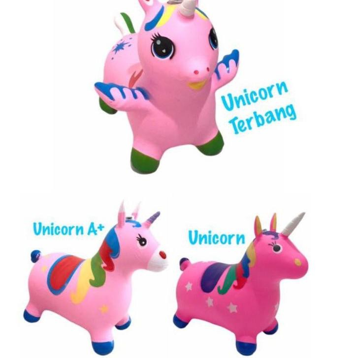 ♙ KUDA JUMPING UNICORN - Jeys - KUDA KUDAAN KARET MEMBAL *READY* (JUMBO) ✽
