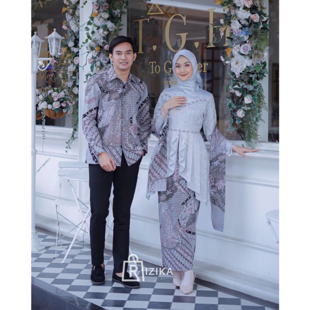 Kebaya Couple Modern Kebaya Wisuda Lamaran Baju Tunangan Batik Brukat Terbaru Baju Couple Pasangan Kondangan Terbaru