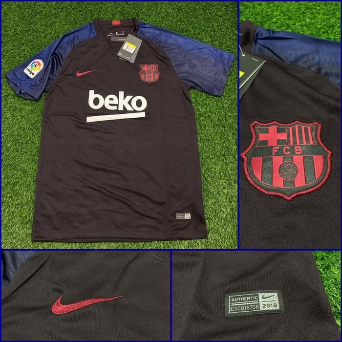 JERSEY BARCELONA 2019 2020 HOME HITAM BIRU TERBARU BOLA GRADE ORI KUALITAS JAMINAN