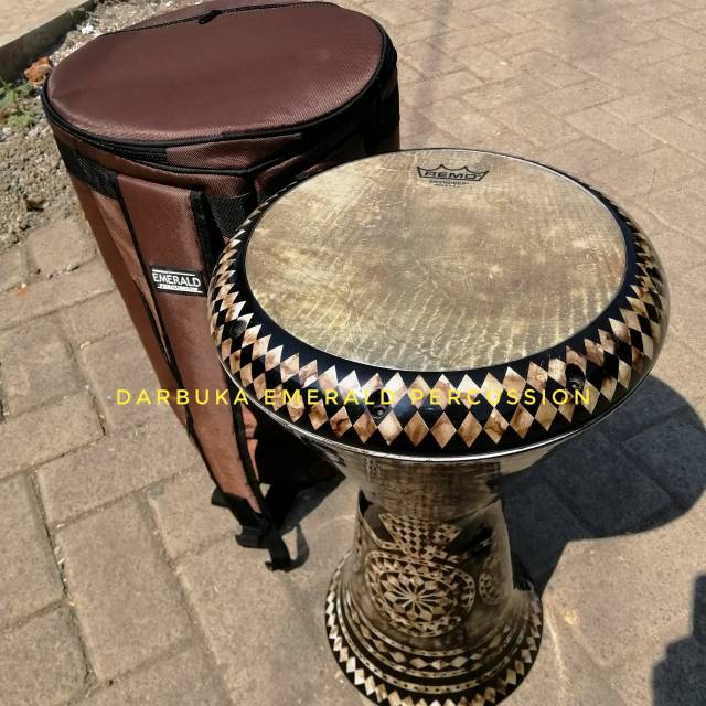 Darbuka calti dumbuk istimewa motif timur tengah batik alexandria aha Remo percusion power beat