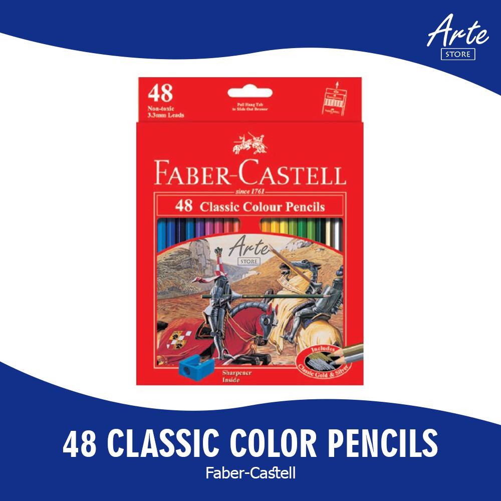 Pensil Warna - Faber Castell Classic Color Pencil 12 / 24 / 36 / 48 Warna