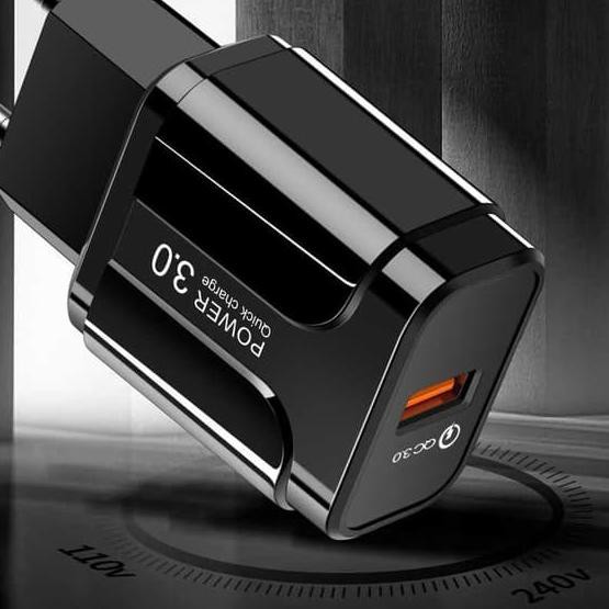 Charger quick Charging qualcoom Port  3.0 3A 3 amper Batok Cas 18W SLS-002 Grab Medan