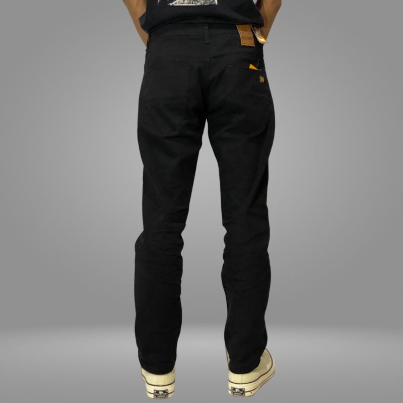 Celana Jeans Naomi Hitam Slim Fit - Six Nine Jeans