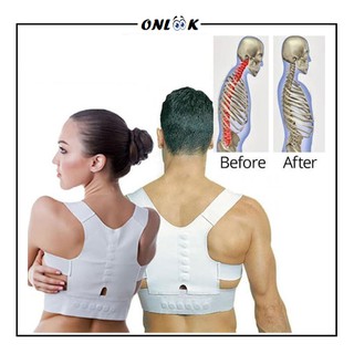 Image of Posture Support Sport Power Magnetic Penyangga Punggung Pria & Wanita Shoulder Back Corrector Rompi Penegak Tulang Belakang Bungkuk