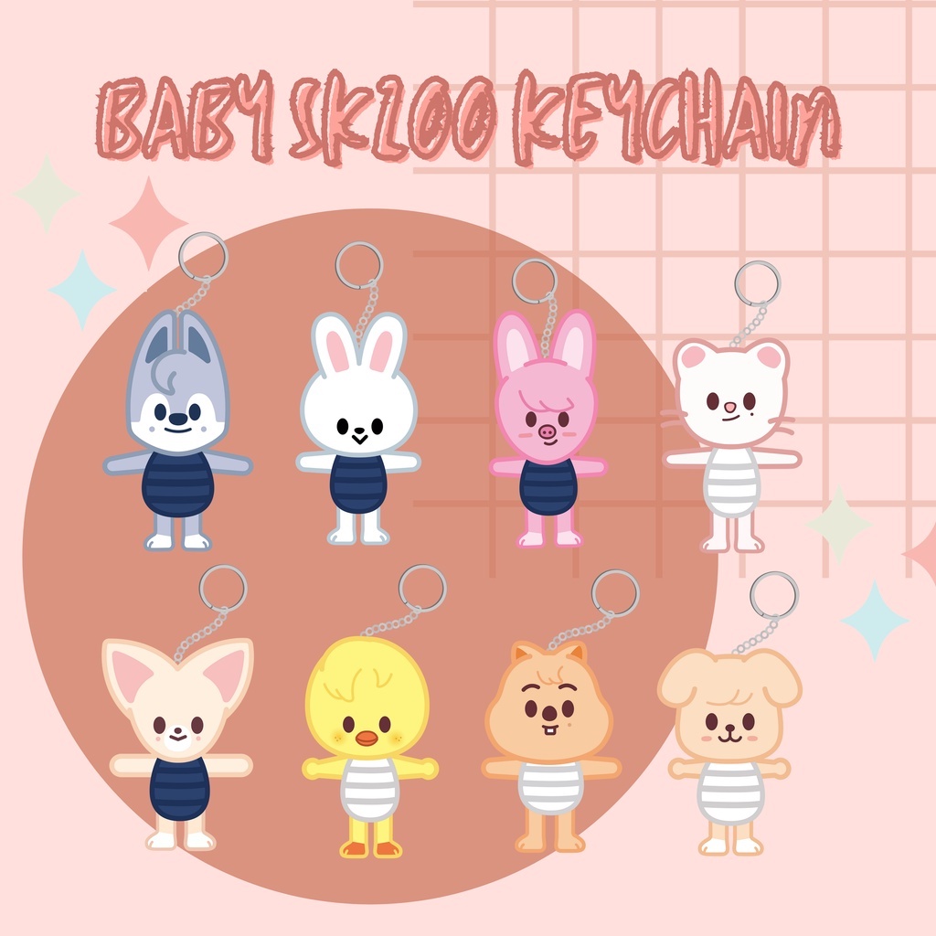 BABY SKZOO KEYCHAIN - STRAY KIDS GANTUNGAN KUNCI