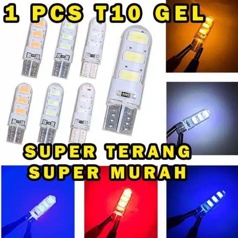 Lampu Senja Lampu Kota Bohlam Tancap T10 Lampu Led Jelly Harga Sepasang (2 Pc)