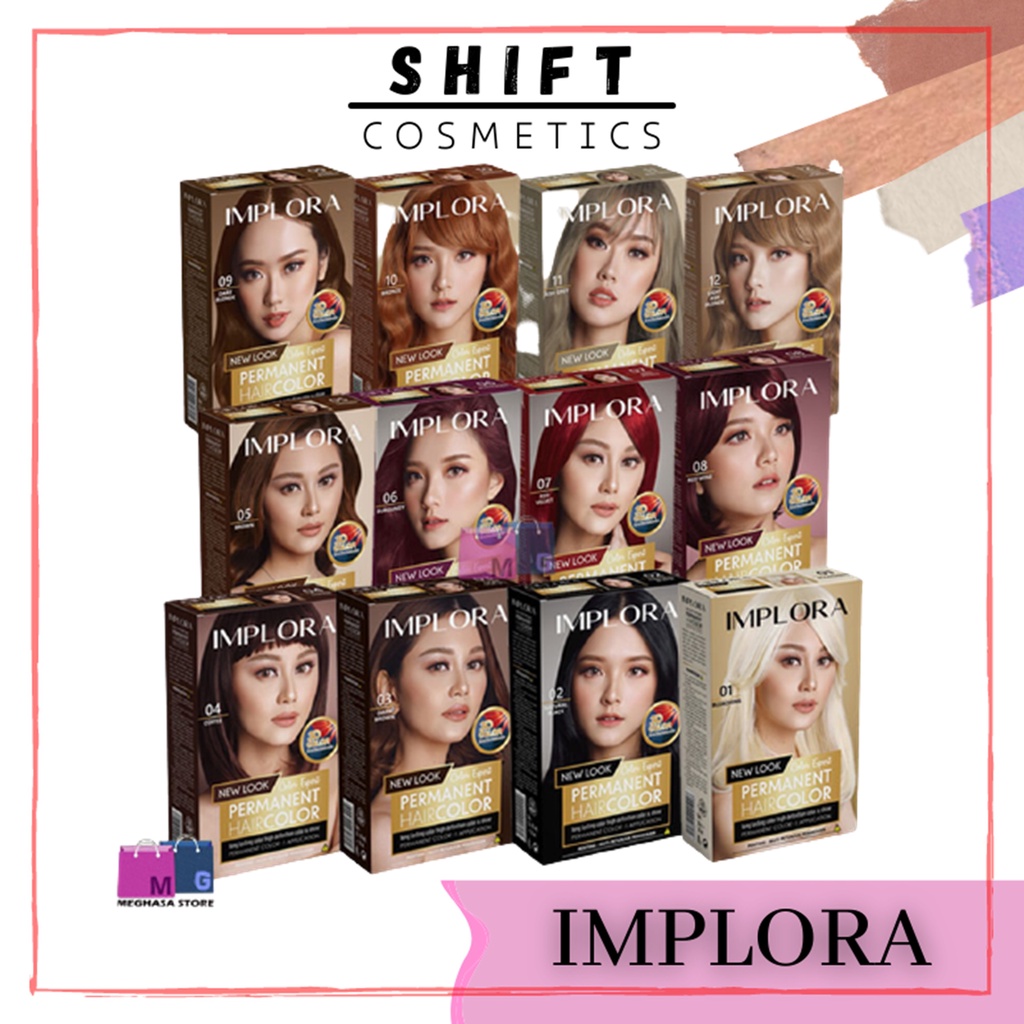 Implora Permanent Hair Color / Implora Hair Color Expert / Cat Rambut Implora pewarna rambut implora