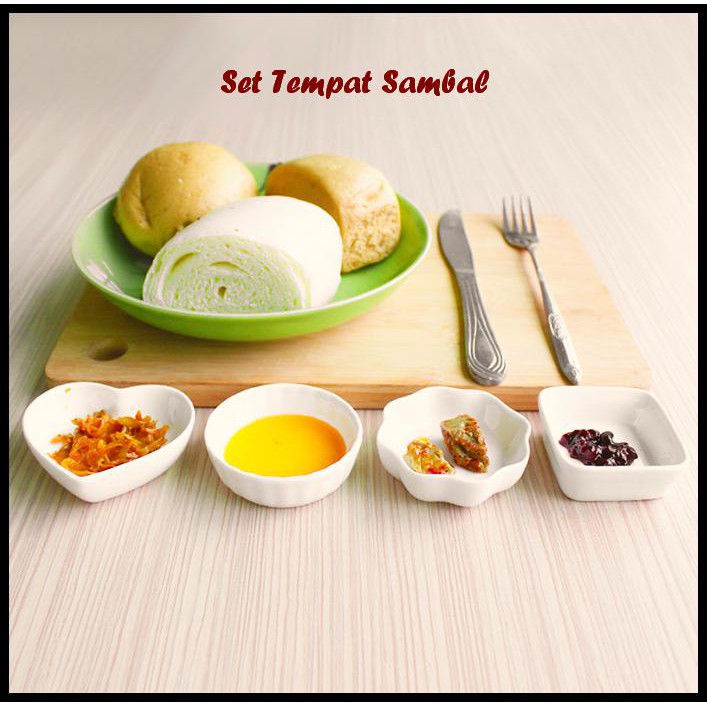 

Terlaris Set Tempat Sambal ( 1 Set Isi 4 Pcs Motif Berbeda, Bahan Keramik)