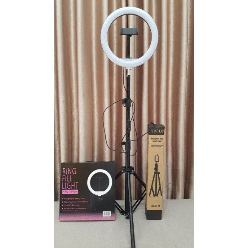 (COD)TRIPOD RING SELFIE 26CM + TRIPOD PAKET LENGKAP