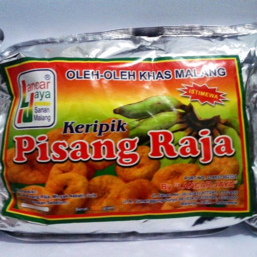 

Keripik buah Pisang Raja Lancar Jaya khas Malang