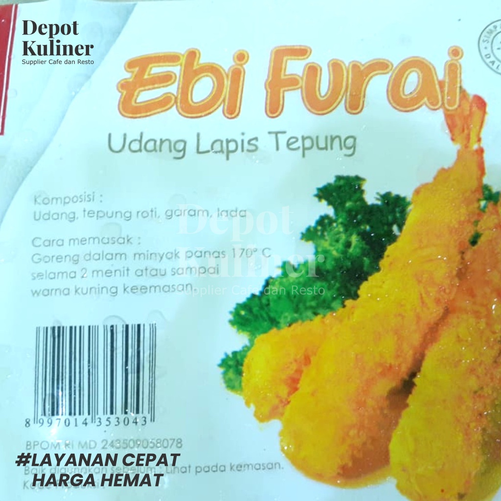 Depot Kuliner Cedea Ebi Furai 230G / Udang Lapis Tepung / 10Pcs