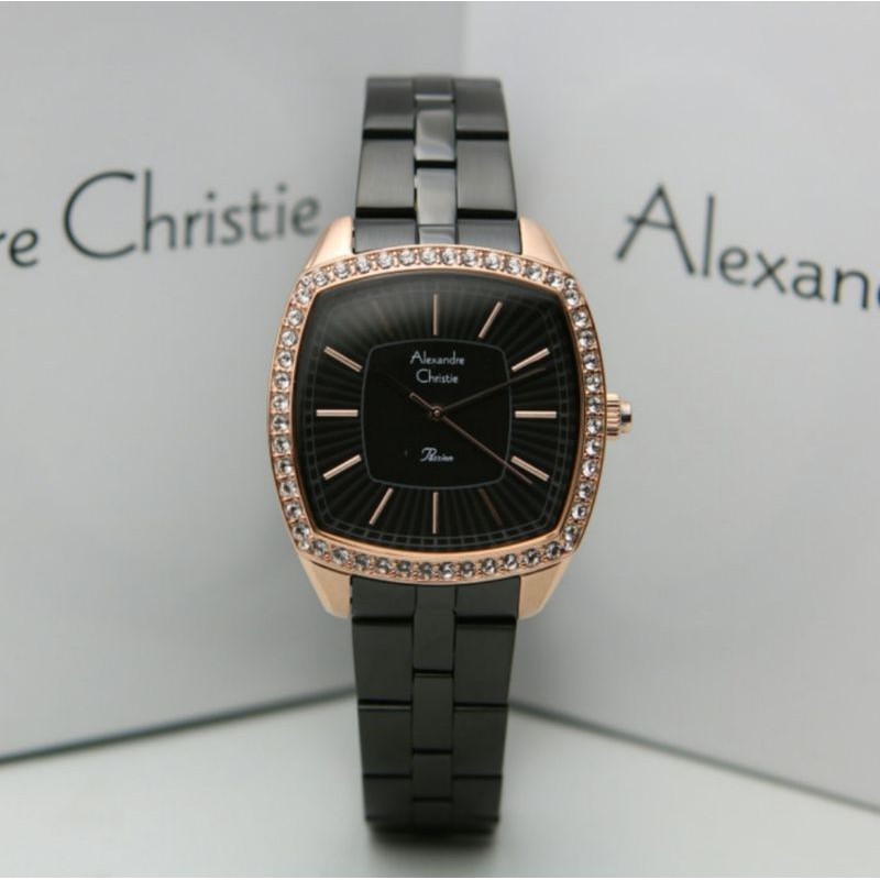 ALEXANDRE CHRISTIE AC 2885 ROSEGOLD BLACK AC2885 WANITA ORIGINAL