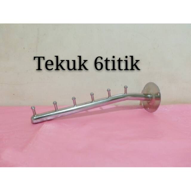 Hanger  Suling Tembok Tekuk 6 Titik