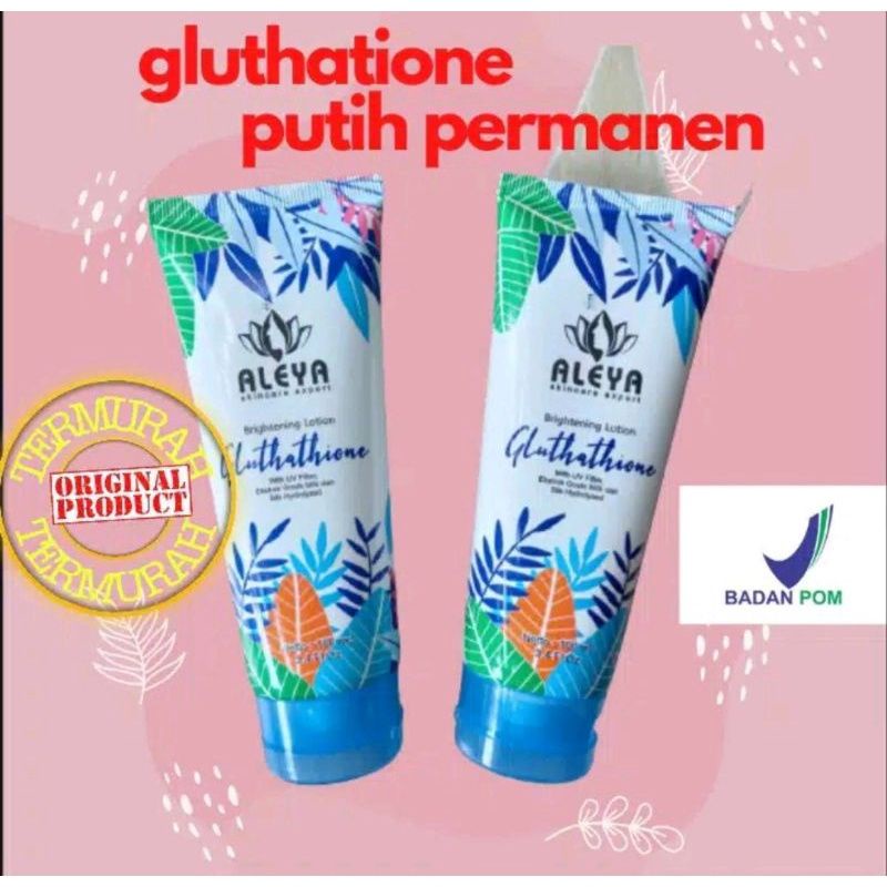 Aleya lotion pemutih badan brightening lightening saffron  BPOM