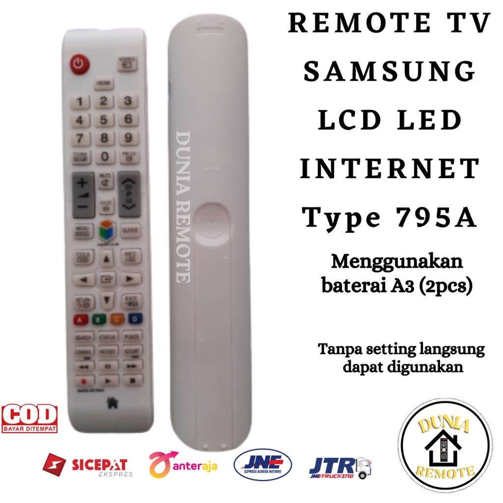 Remot Remote TV Smart Weyon Samsung LED LCD tanpa setting 795A