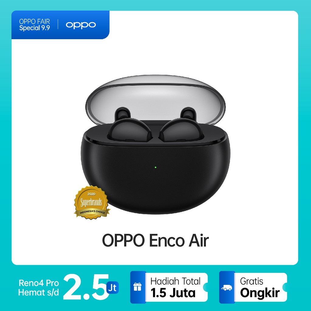 OPPO Enco Air [24 Hours Total Battery Life, 12 mm Crystal