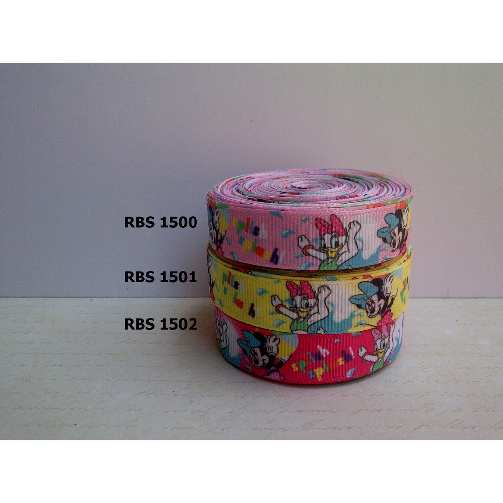 

[10 YARD] PITA GROSGRAIN MOTIF DESSY DUCK MINNIE MOUSE SALE RBS 1500,1501,1502