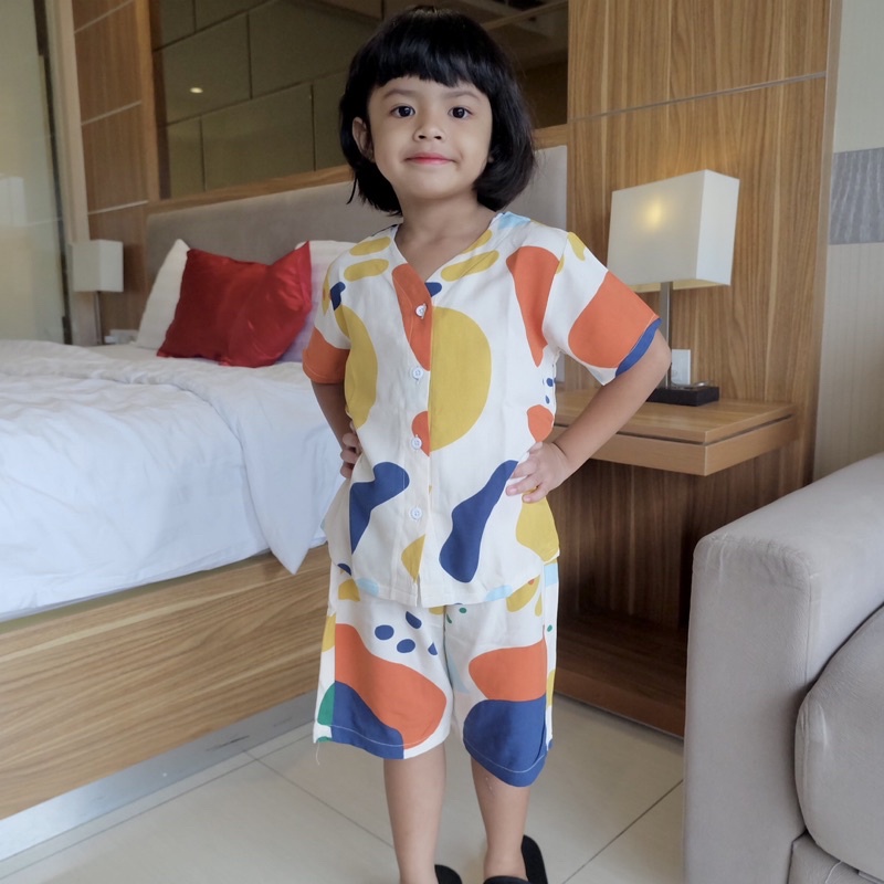 SETELAN IBU DAN ANAK ONESET CURLY PAJAMAS ONESET