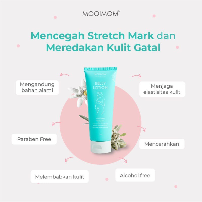 MOOIMOM Belly Lotion - Cream Penghilang Stretch Mark