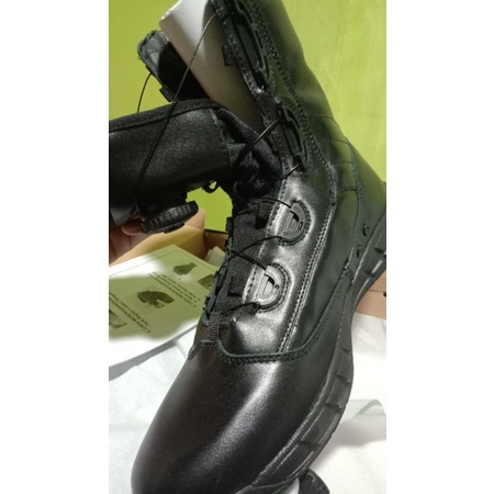 Sepatu pdl TNI polri model tali putar full kulit