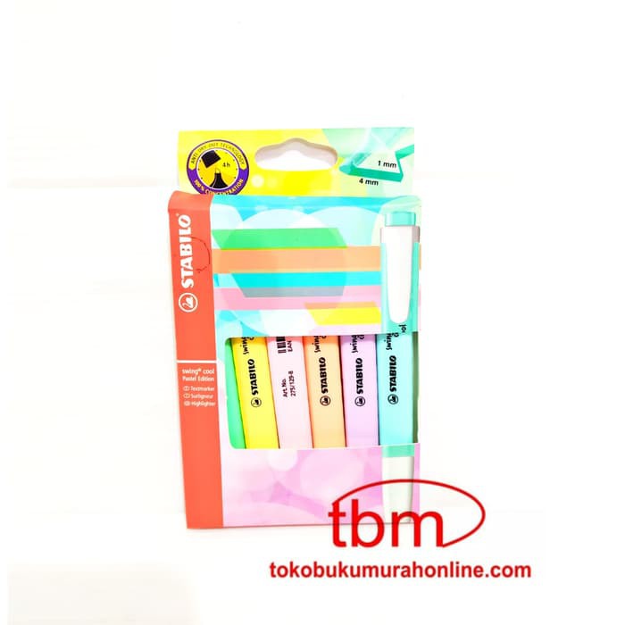 

STABILO SWING COOL PASTEL SET 6 / HIGHLIGHTER PASTEL SET 6