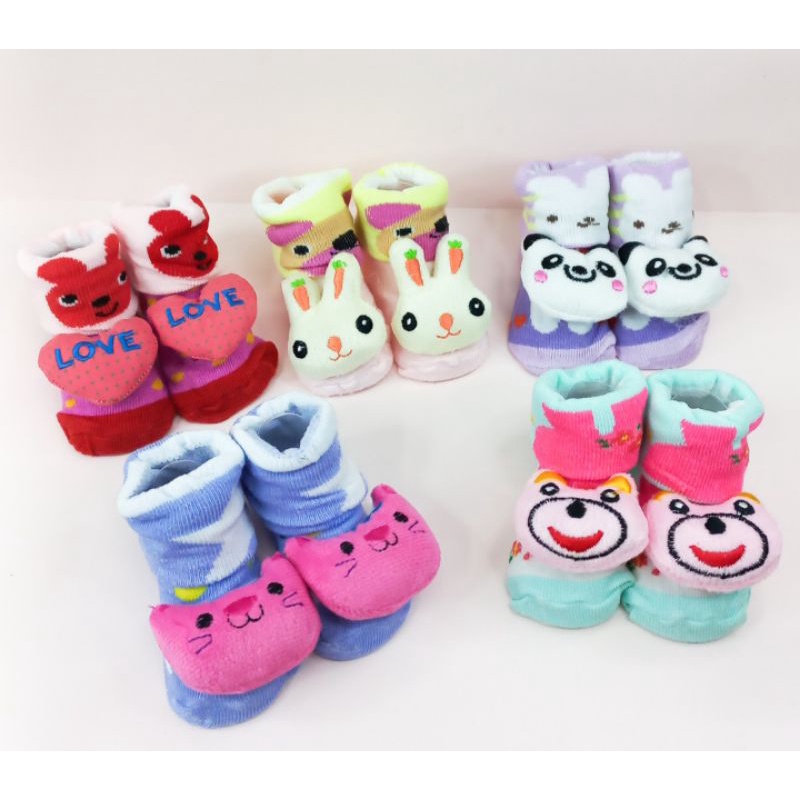 Kaos Kaki Bayi Motif Boneka Kaos Kaki Lucu