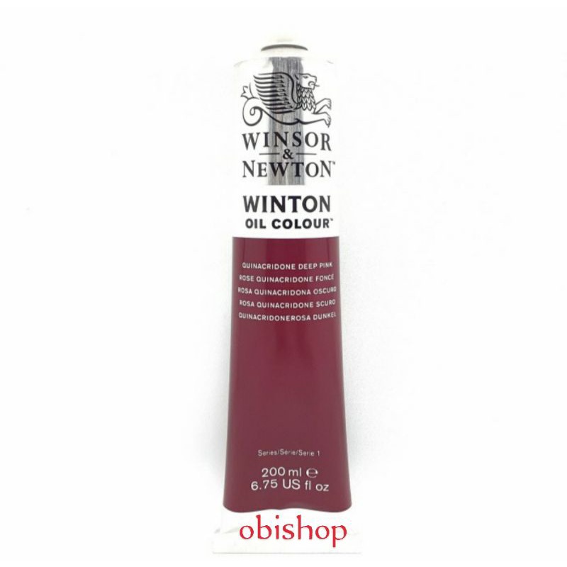 

Cat Minyak Winton Oil Colour 200 ml Quinacridone Deep Pink Winsor & Newton
