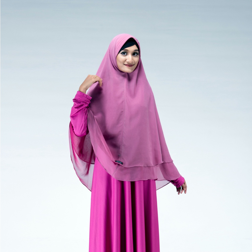 Gaby - Kerudung Khimar Shofie Hijab Instan Bolak Balik Jilbab Pad Busa