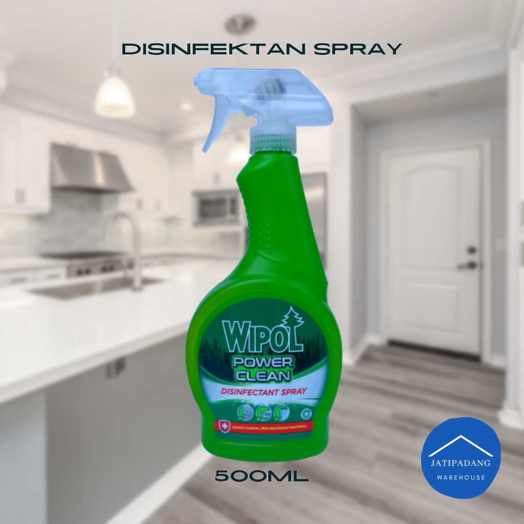 Disinfektan Spray WIPOL 500ml anti virus dan bakteri pembersih serbaguna power clean